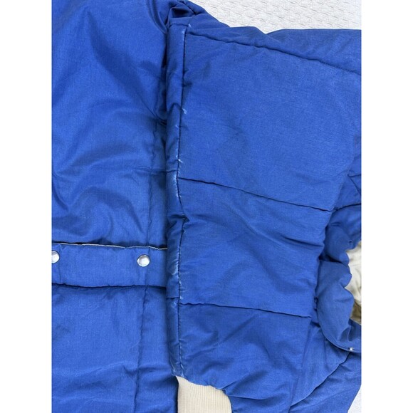 CARTERS Puffer Jacket H.W. CARTER & Son Lebanon N.H. Coat Vintage XL Blue 70s - Picture 10 of 16